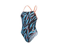 Speedo END+ ALLOV DIG LATTICE TIE-BACK BLA/BLU