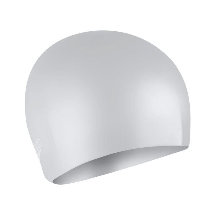 Speedo LONG HAIR CAP SIL/WHI P12