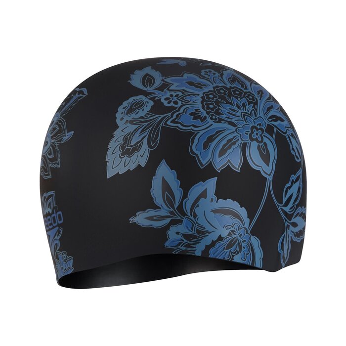 Speedo LONG HAIR PRINT CAP MUL/BLA