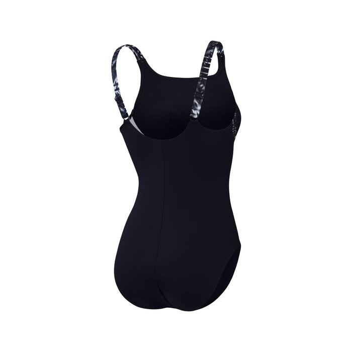 Speedo PRINT SPLICE SHAPING 1P BLA/GRE