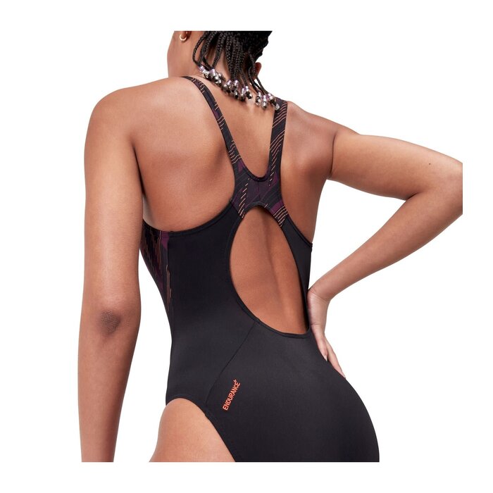 Speedo ECO+ H-BOOM SPLICE MUSCLEB BLA/PUR