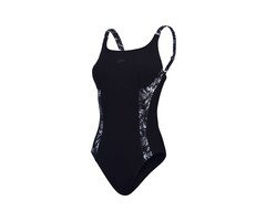 Speedo PRINT SPLICE SHAPING 1P BLA/GRE