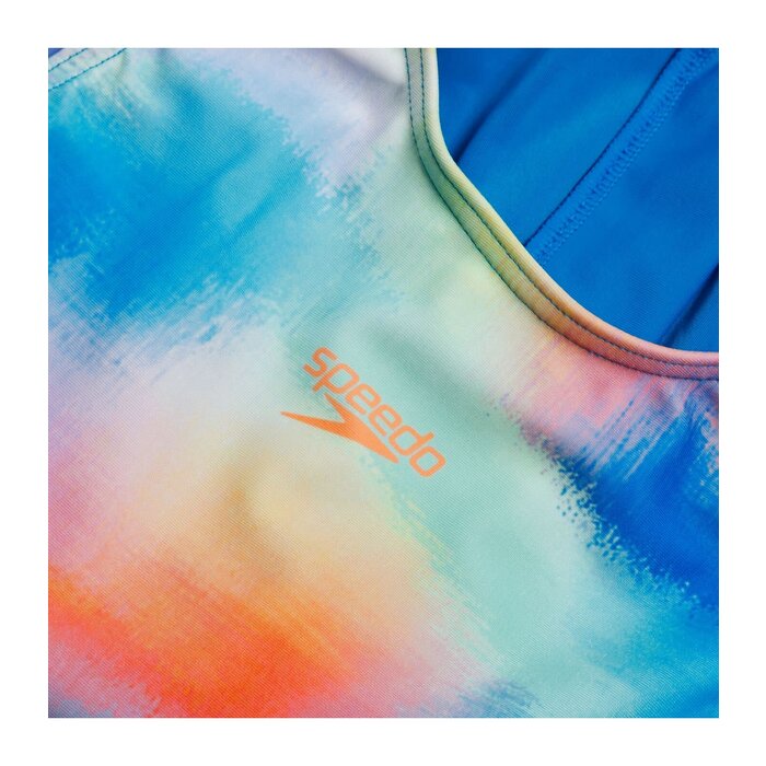 Speedo ECO PRINT HYDRASUIT BLU/ORA