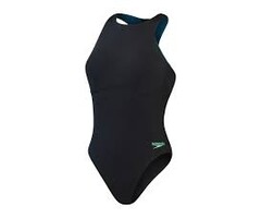 Speedo END+M RACER ZIP BRA SWIMSUIT BLA