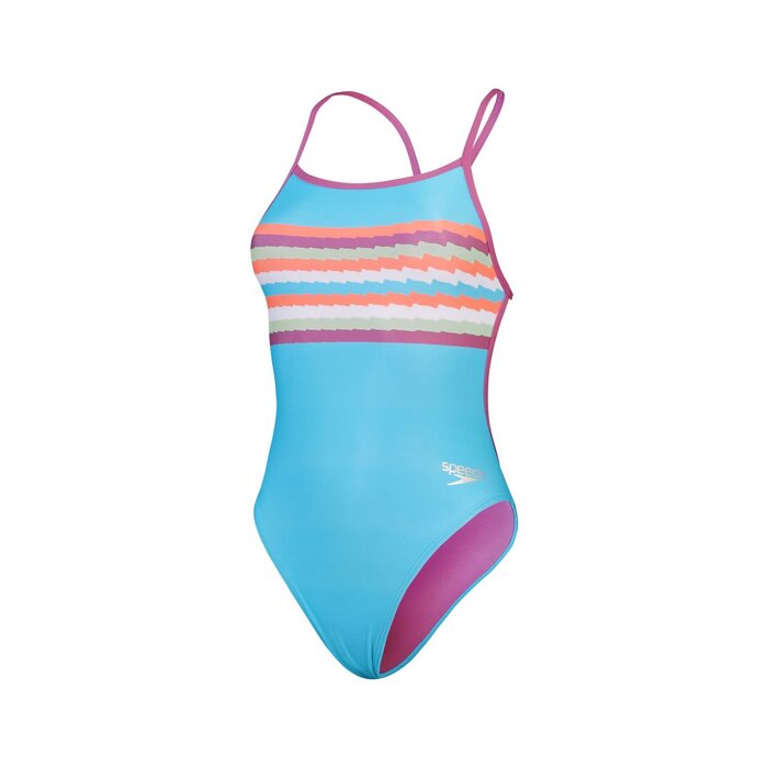 Speedo ECO+ PLACEM DIG VBACK BLU/RED-