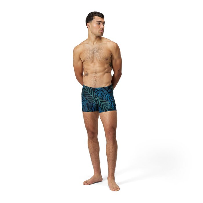 Speedo PRINT BEACHSTAR SQUARE LEG BLA/BLU