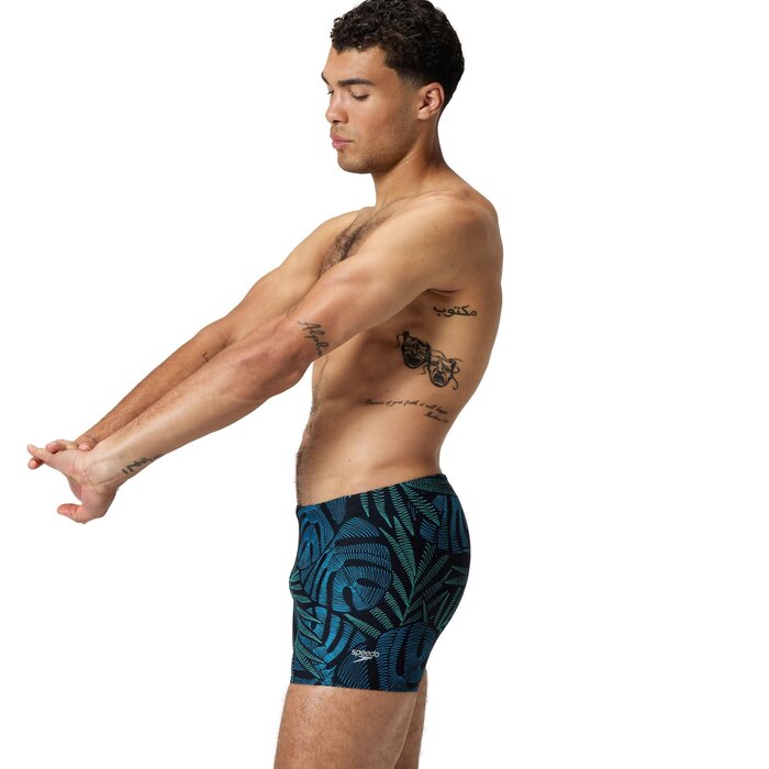 Speedo PRINT BEACHSTAR SQUARE LEG BLA/BLU