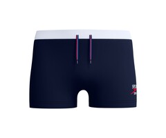 Speedo ECO JETSTREAM RETRO SOLID SQ LEG NAV/WHI