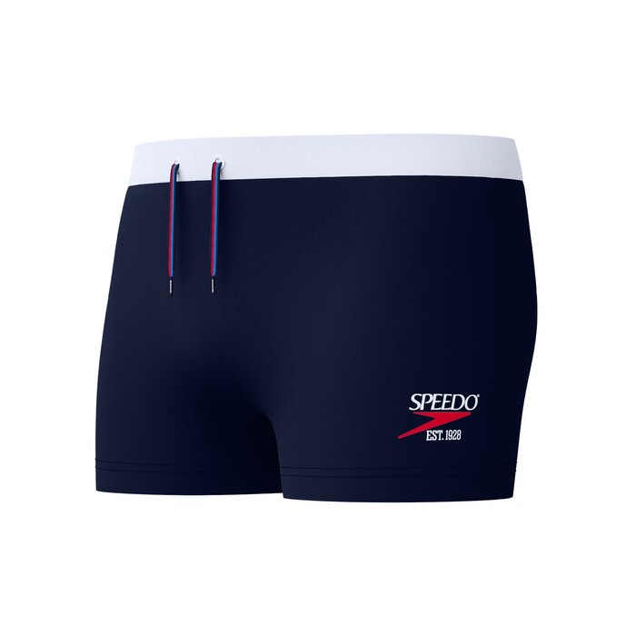 Speedo ECO JETSTREAM RETRO SOLID SQ LEG NAV/WHI
