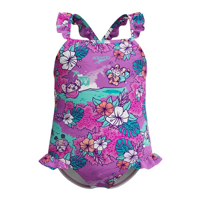 Speedo ECO G LTS PRINT FRILL THINSTR PUR