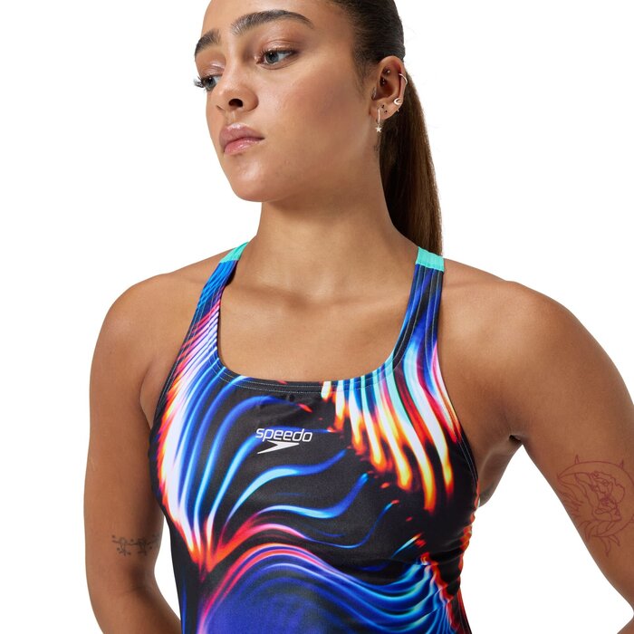 Speedo ECO+ SUBLIMATION PR LEADERB BLA/ORA