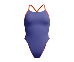 Speedo ECO+ SOLID TIE-BACK 1P BLU/RED