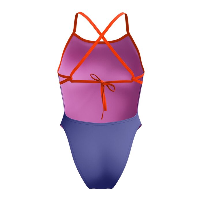Speedo END+ SOLID TIE-BACK 1P BLU/RED