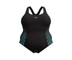 Speedo END+ PLACE MEDALIST +SIZES BLA/GRN