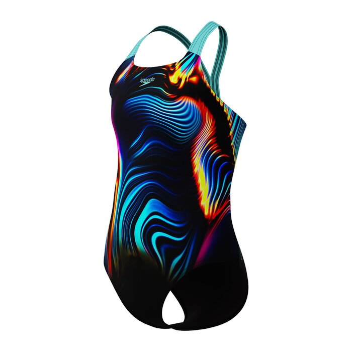 Speedo ECO+ DIG PLACEM POWERBACK BLA/BLU