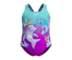 Speedo DIG PRINT SWIMSUIT BLU