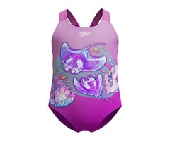 Speedo ECO DIG PRINT SWIMSUIT PUR.