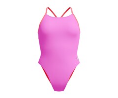 Speedo ECO+ SOLID LATTICE TIE-BACK PUR/RED