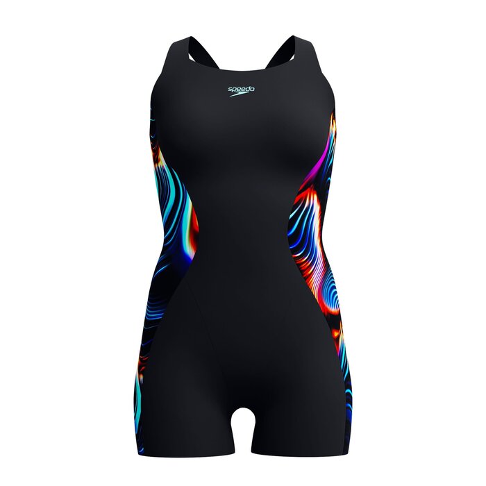 Speedo ECO+ DIG PRINTED LEGSUIT BLA/BLU