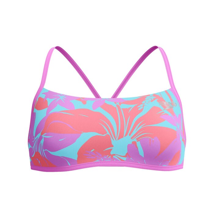 Speedo END+ ALLOV DIG XB CROP TOP PUR/BLU