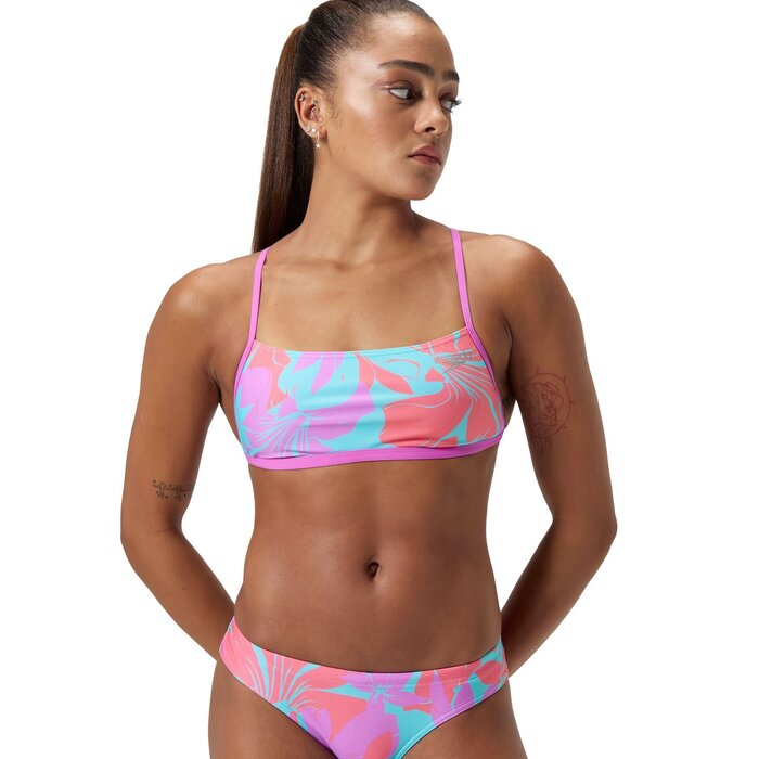 Speedo END+ ALLOV DIG XB CROP TOP PUR/BLU