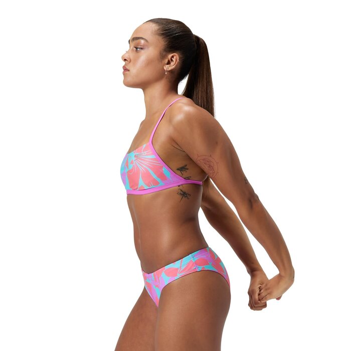 Speedo ECO+ ALLOV DIG XB CROP TOP PUR/BLU