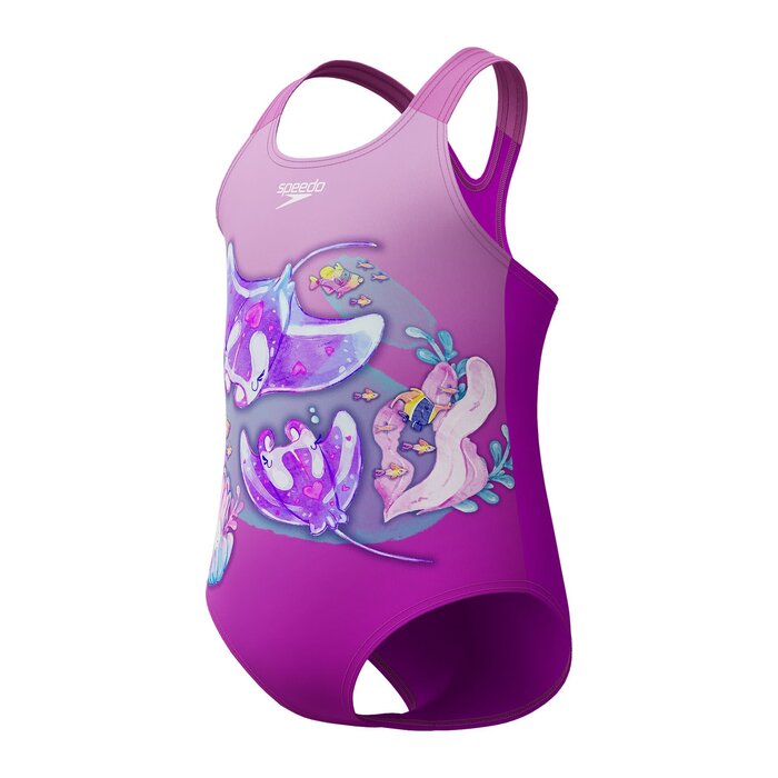 Speedo DIG PRINT SWIMSUIT PUR.