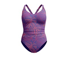 Speedo ECO PRINT V NECK 1P BLU/ORA