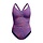 ECO PRINT V NECK 1P BLU/ORA