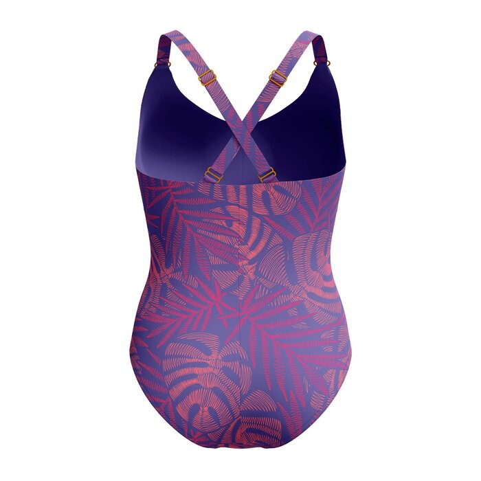 Speedo ECO PRINT V NECK 1P BLU/ORA