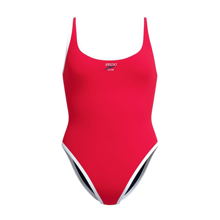 Speedo ECO SOLID BOUND SCOOP 1P RED/WHI