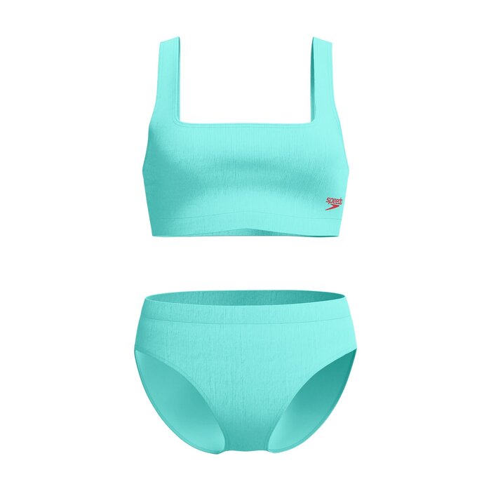 Speedo ECO TEXTURED DEEP U-BACK 2PC BLU.