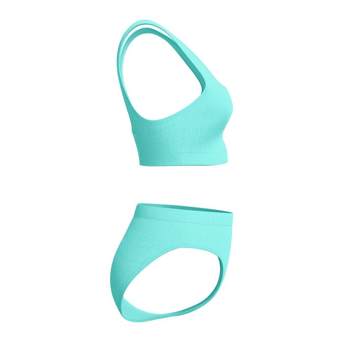 Speedo ECO TEXTURED DEEP U-BACK 2PC BLU.