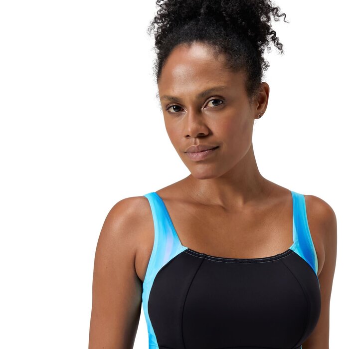 Speedo ECO LUNALUSTRE PR SHAPING 1P BLA/BLU