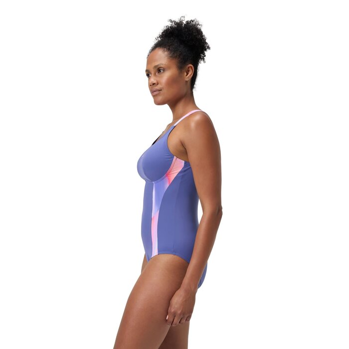 Speedo PRINT SPLICE SHAPING 1P BLU/PIN