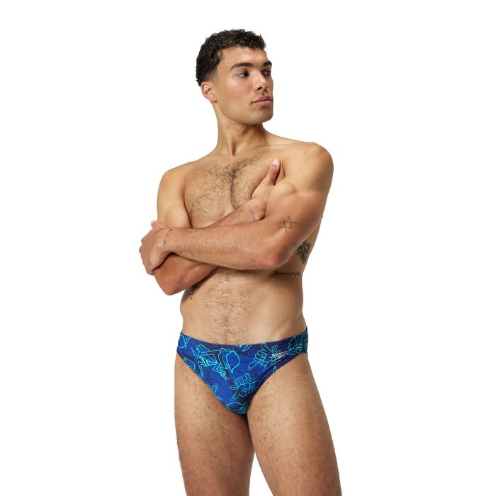 Speedo PRINT BEACHSTAR BRIEF 2 BLU/BLA