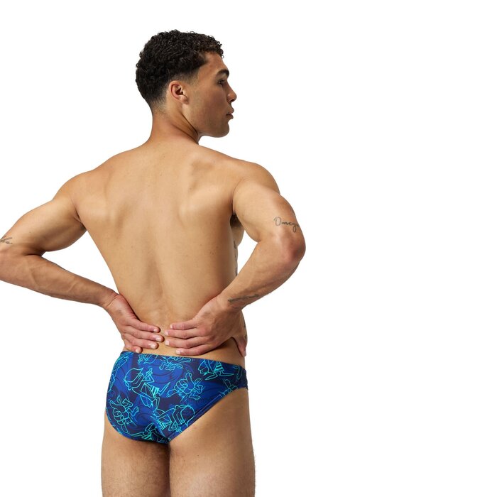Speedo PRINT BEACHSTAR BRIEF 2 BLU/BLA