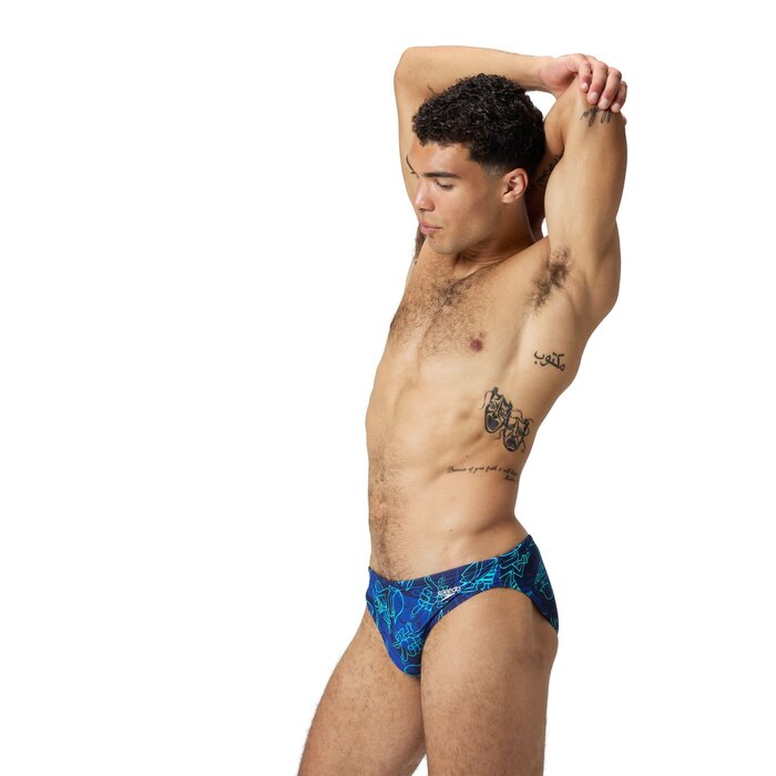 Speedo PRINT BEACHSTAR BRIEF 2 BLU/BLA