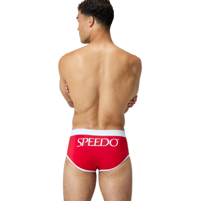 Speedo JETSTREAM RETRO LOGO BRIEF RED/WHI