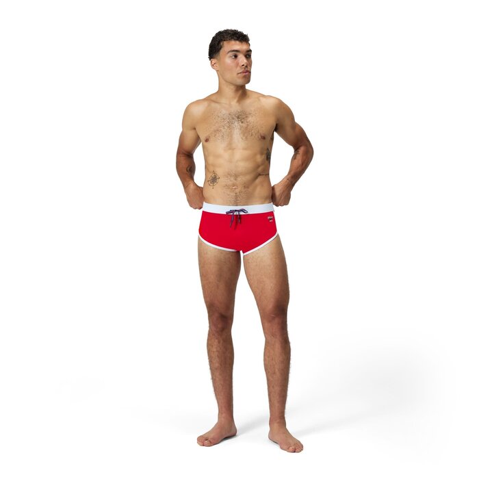 Speedo JETSTREAM RETRO LOGO BRIEF RED/WHI