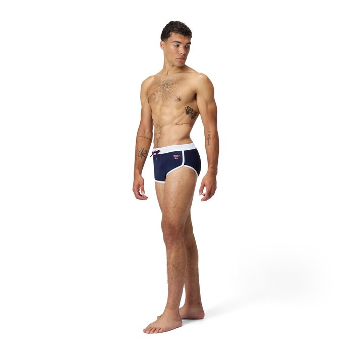 Speedo JETSTREAM RETRO LOGO BRIEF NAV/WHI