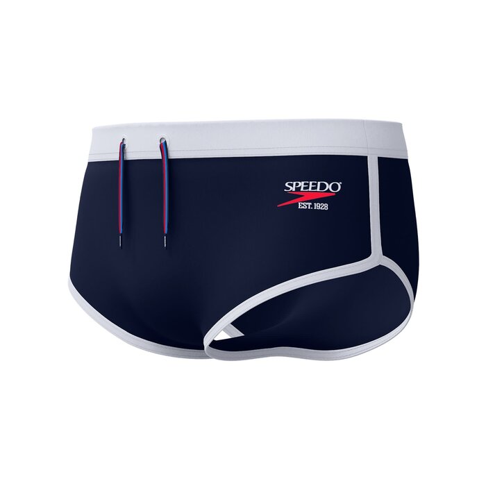 Speedo ECO JETSTREAM RETRO LOGO BRIEF NAV/WHI