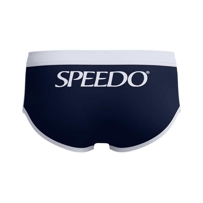 Speedo JETSTREAM RETRO LOGO BRIEF NAV/WHI