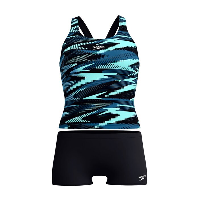 Speedo ECO+ HYPERBOOM TANKINI BLA/BLU