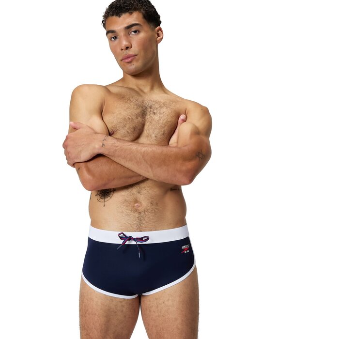 Speedo JETSTREAM RETRO LOGO BRIEF NAV/WHI