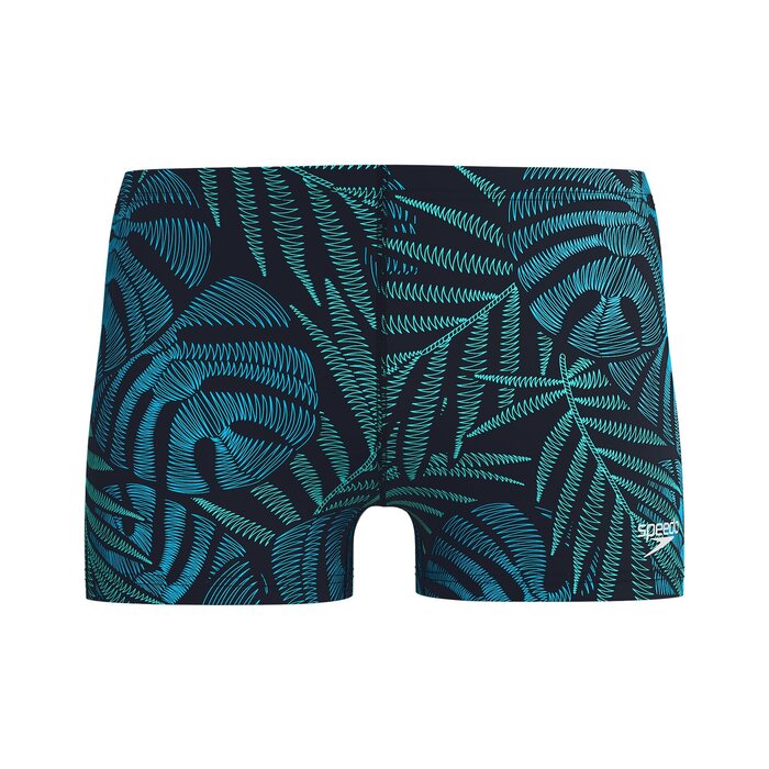 Speedo PRINT BEACHSTAR SQUARE LEG BLA/BLU