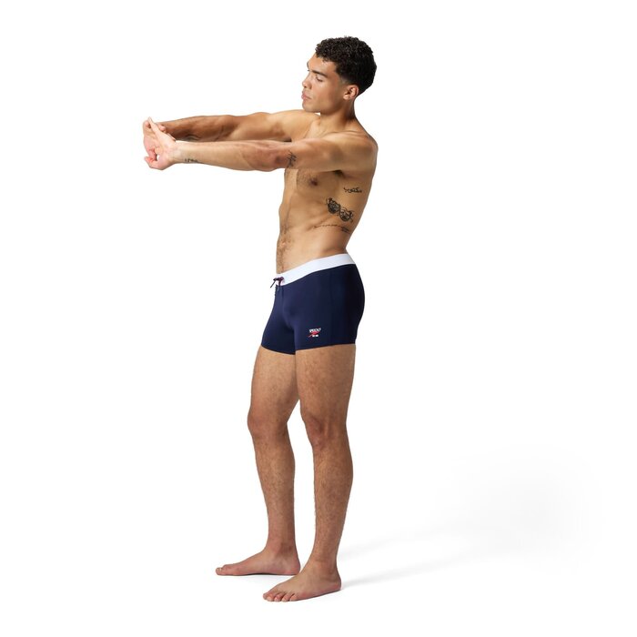 Speedo ECO JETSTREAM RETRO SOLID SQ LEG NAV/WHI