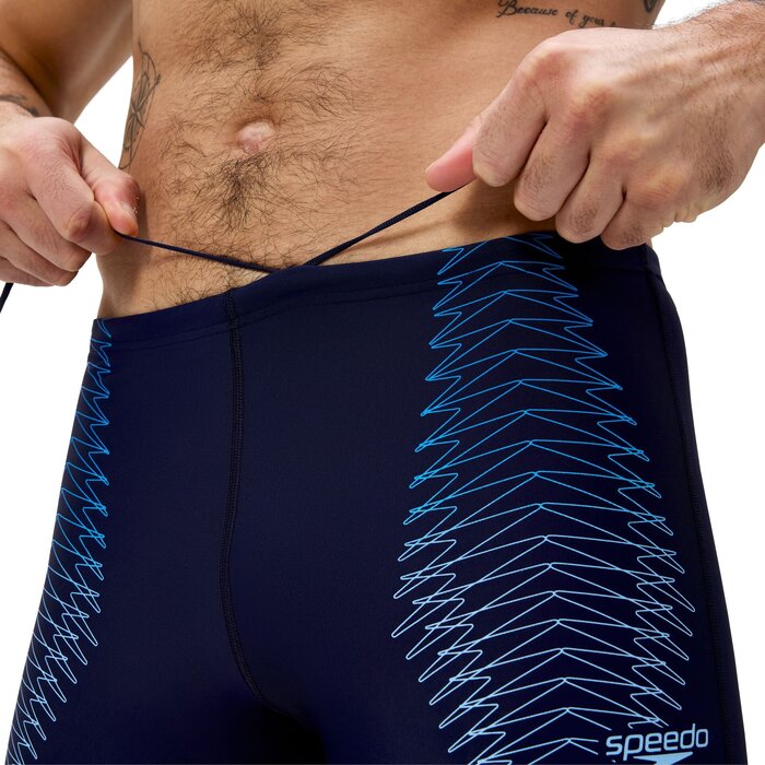 Speedo DUO LOGO PRINT AQSH NAV/BLU