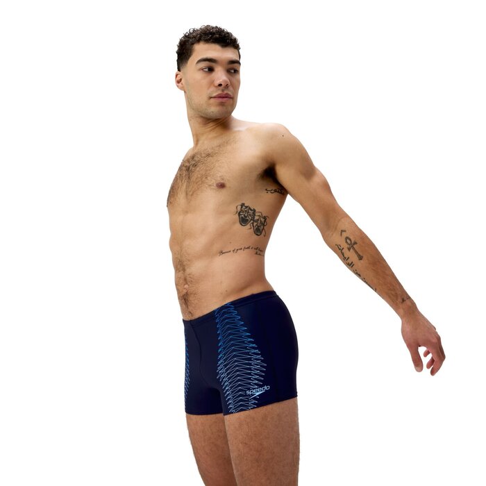 Speedo DUO LOGO PRINT AQSH NAV/BLU