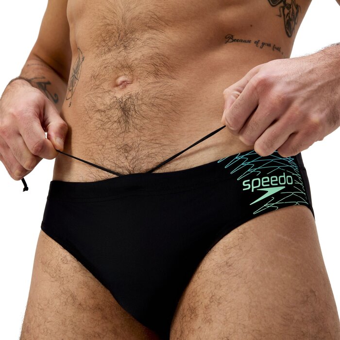 Speedo MEDLEY LOGO 7C BRIEF BLA/GRN